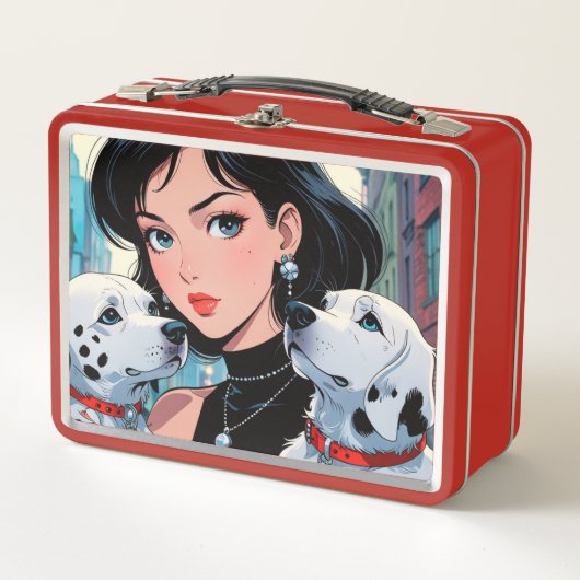 Metalen lunchbox/cosmeticadoos (Voorkant)
