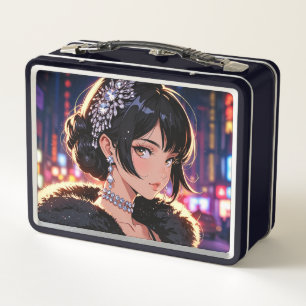 Metalen lunchbox/cosmeticadoos