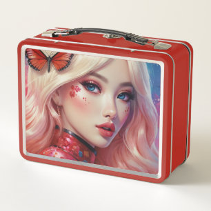 Metalen lunchbox/cosmeticadoos