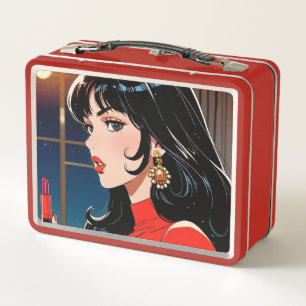 Metalen lunchbox/cosmeticadoos