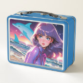 Metalen lunchbox/cosmeticadoos (Achterkant)
