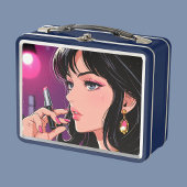 Metalen lunchbox/cosmeticadoos