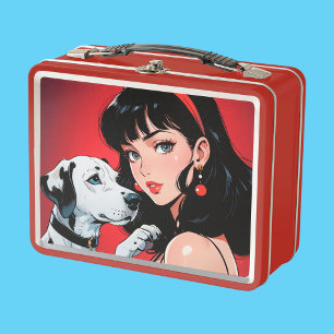 Metalen lunchbox/cosmeticadoos