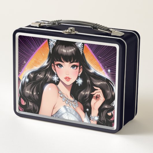 Metalen lunchbox/cosmeticadoos (Voorkant)