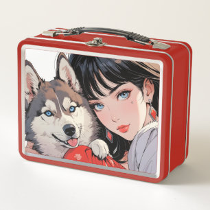 Metalen lunchbox/cosmeticadoos
