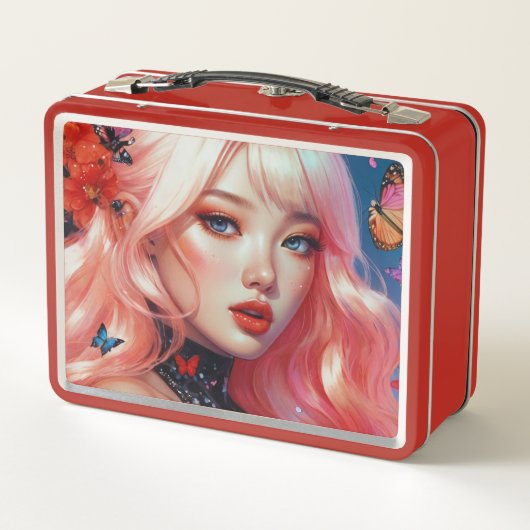 Metalen lunchbox/cosmeticadoos (Achterkant)