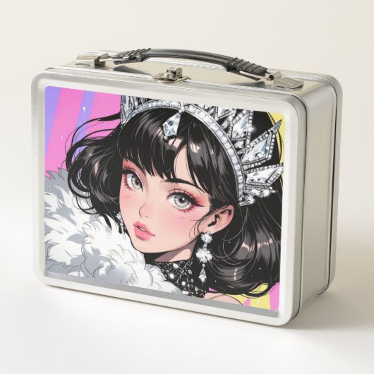 Metalen lunchbox/cosmeticadoos (Voorkant)