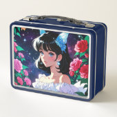 Metalen lunchbox/cosmeticadoos (Achterkant)