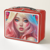 Metalen lunchbox/cosmeticadoos (Voorkant)