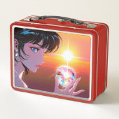 Metalen lunchbox/cosmeticadoos (Achterkant)
