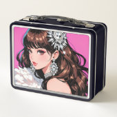 Metalen lunchbox/cosmeticadoos (Achterkant)