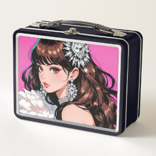 Metalen lunchbox/cosmeticadoos