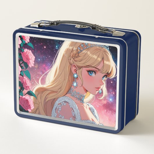 Metalen lunchbox/cosmeticadoos (Achterkant)