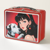Metalen lunchbox/cosmeticadoos (Voorkant)