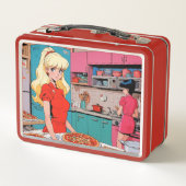 Metalen lunchbox/cosmetische doos (Achterkant)