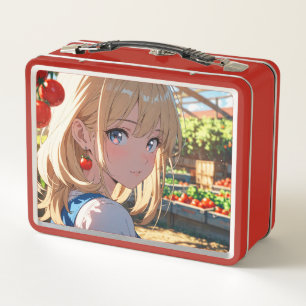 Metalen lunchbox/cosmetische doos