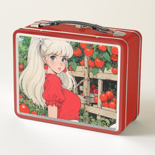 Metalen lunchbox/cosmetische doos (Achterkant)