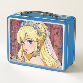 Metalen lunchbox/cosmetische doos