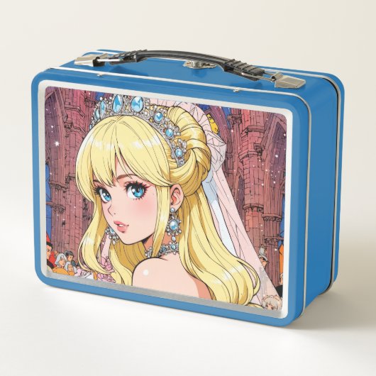 Metalen lunchbox/cosmetische doos (Achterkant)