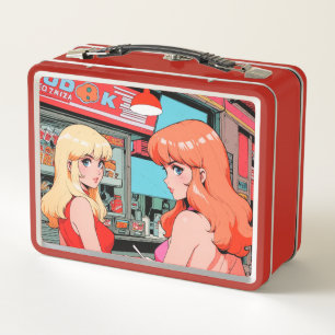Metalen lunchbox/cosmetische doos