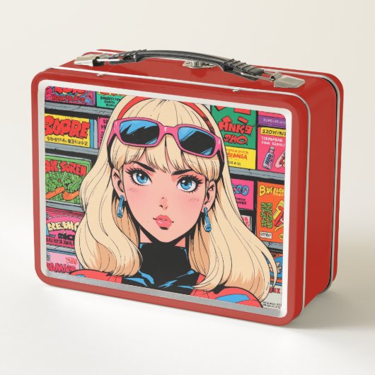 Metalen lunchbox/cosmetische doos (Achterkant)