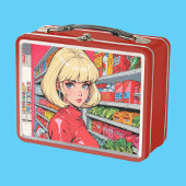 Metalen lunchbox/cosmetische doos