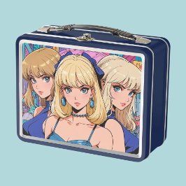 Metalen lunchbox/cosmetische doos