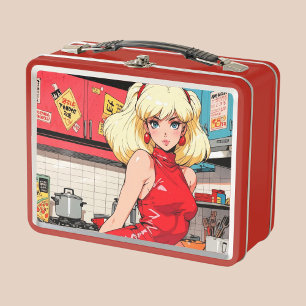 Metalen lunchbox/cosmetische doos