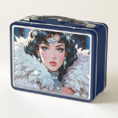 Metalen lunchbox (cosmetische doos) (Achterkant)