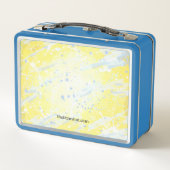 Metalen lunchbox - Heb lef. Wees aardig. (Achterkant)