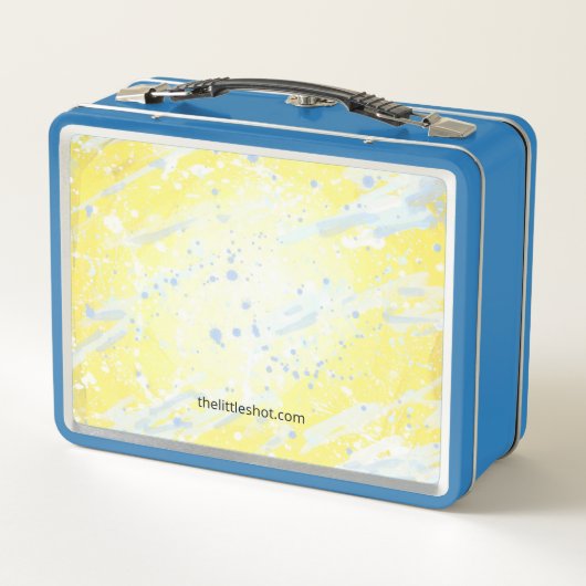 Metalen lunchbox - Heb lef. Wees aardig. (Achterkant)