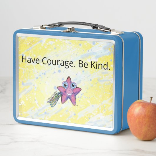 Metalen lunchbox - Heb lef. Wees aardig. (In situ)