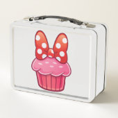 Metalen lunchbox in de vorm van een Cupcake (Achterkant)