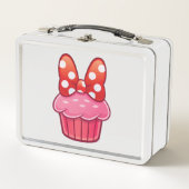 Metalen lunchbox in de vorm van een Cupcake (Voorkant)