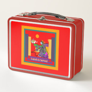 Metalen Lunchbox Lunch Is Served