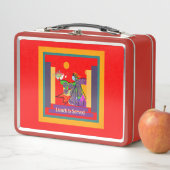 Metalen Lunchbox Lunch Is Served (In situ)
