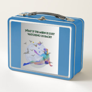 Metalen lunchbox Maan die ons terugkijkt Fantasy K