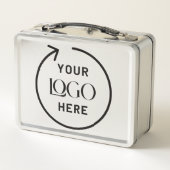 Metalen lunchbox met eigen logo (Achterkant)