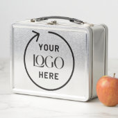 Metalen lunchbox met eigen logo (In situ)