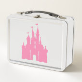 Metalen lunchbox met kasteelprint (Voorkant)
