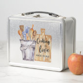 Metalen lunchbox met logo op maat (In situ)