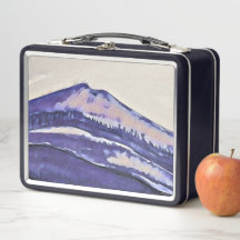 Metalen Lunchbox Mt Tamalpais Paarse schilderij
