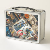 Metalen lunchbox 's Deck van de Visser (Achterkant)