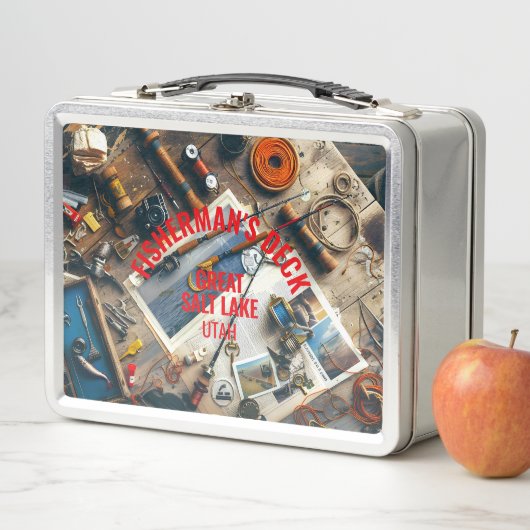 Metalen lunchbox 's Deck van de Visser (In situ)