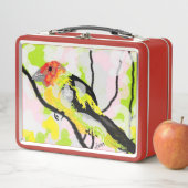 Metalen lunchbox :Tanagers Bird of Oregon (In situ)