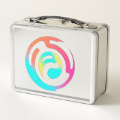 Metalen lunchbox uniek ontwerp (Achterkant)