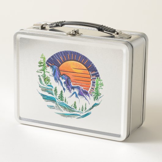 Metalen lunchbox uniek ontwerp (Voorkant)