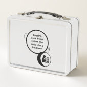 Metalen lunchbox voor kinderen die lezen (Voorkant)