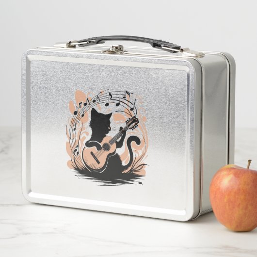 Metalen lunchbox - Zwarte kat (In situ)