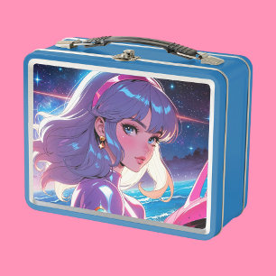 Metalen lunchdoos/cosmetica doos